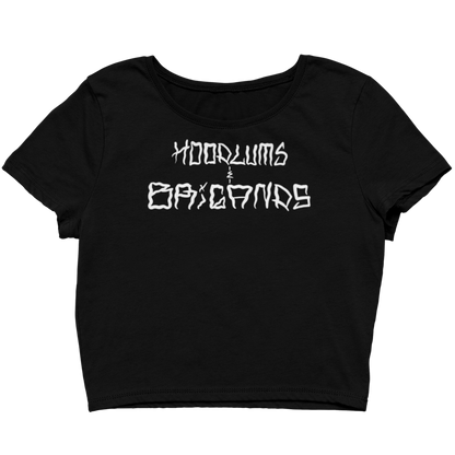 Hoodlums & Brigands Logo Crop Top - hdlm.brgnd