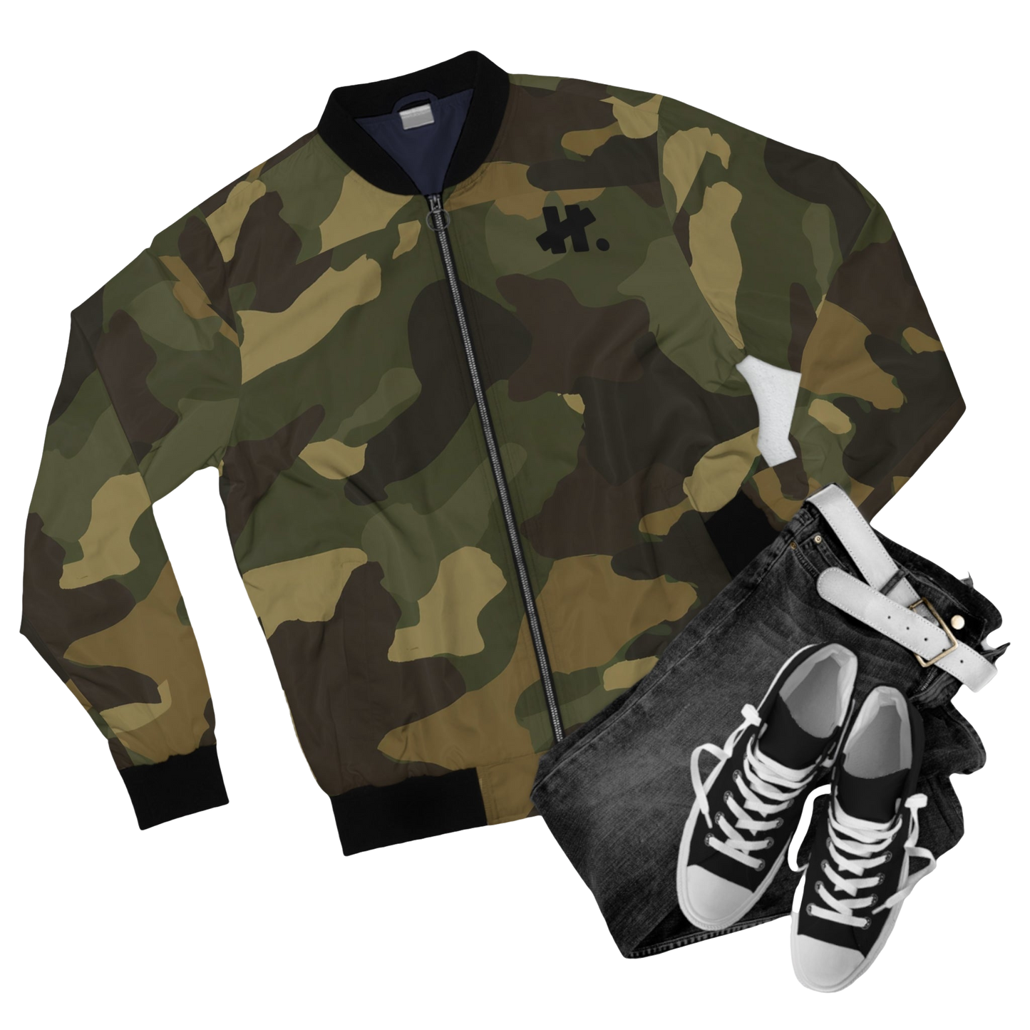 Joe Bigbucks - Men's Bomber Jacket - hdlm.brgnd