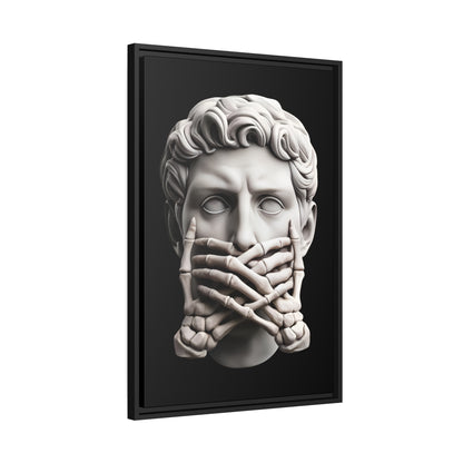 Speak No Evil Canvas & Frame - hdlm.brgnd