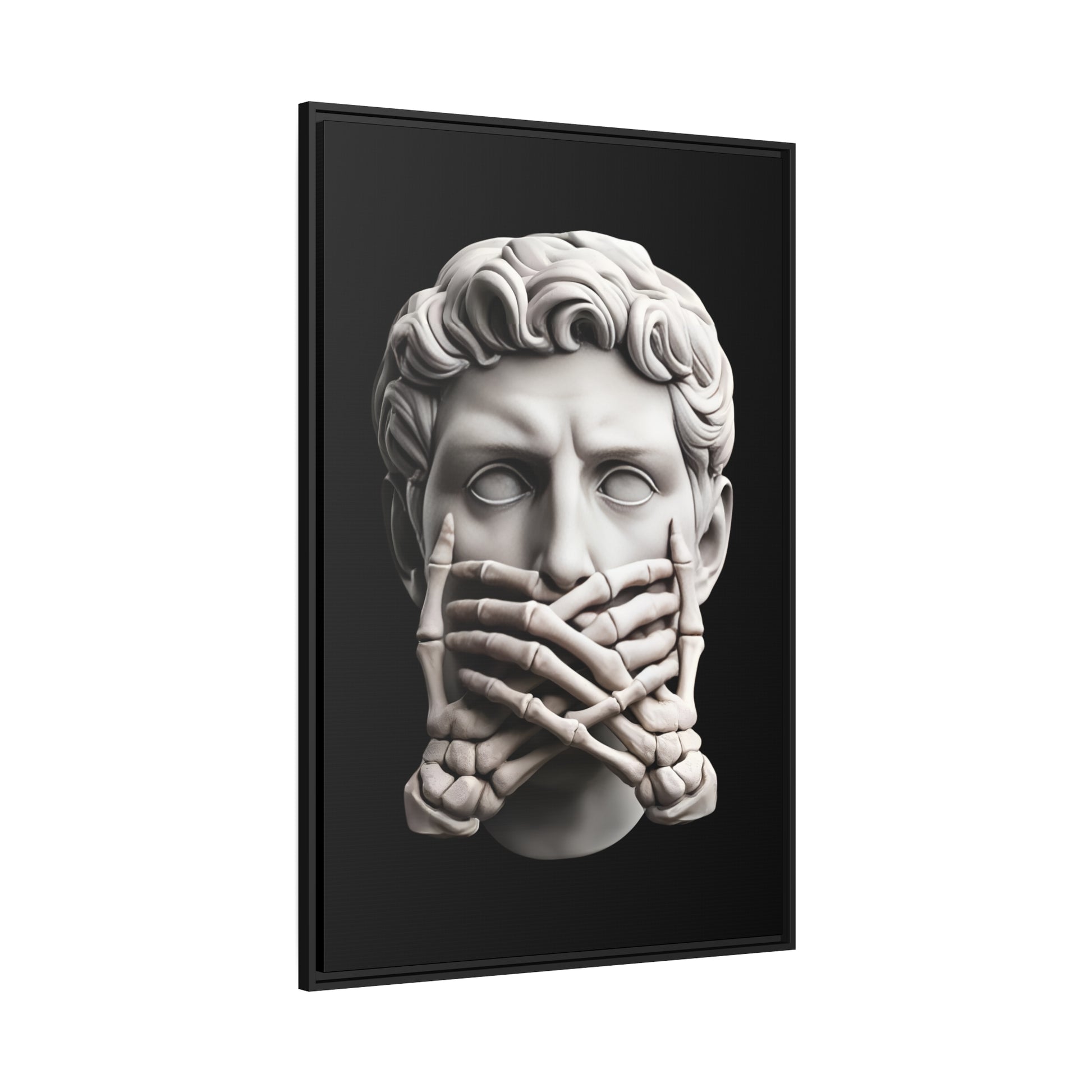 Speak No Evil Canvas & Frame - hdlm.brgnd