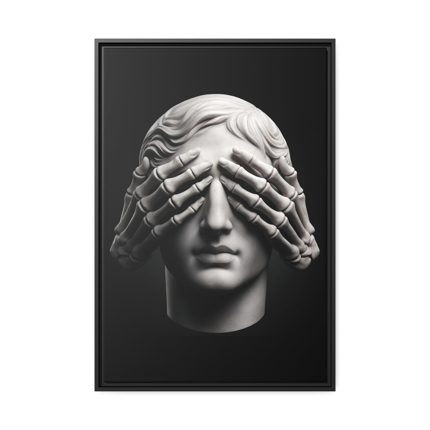 See No Evil Canvas & Frame - hdlm.brgnd