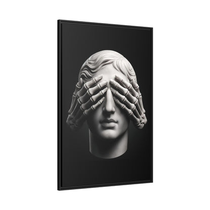 See No Evil Canvas & Frame - hdlm.brgnd