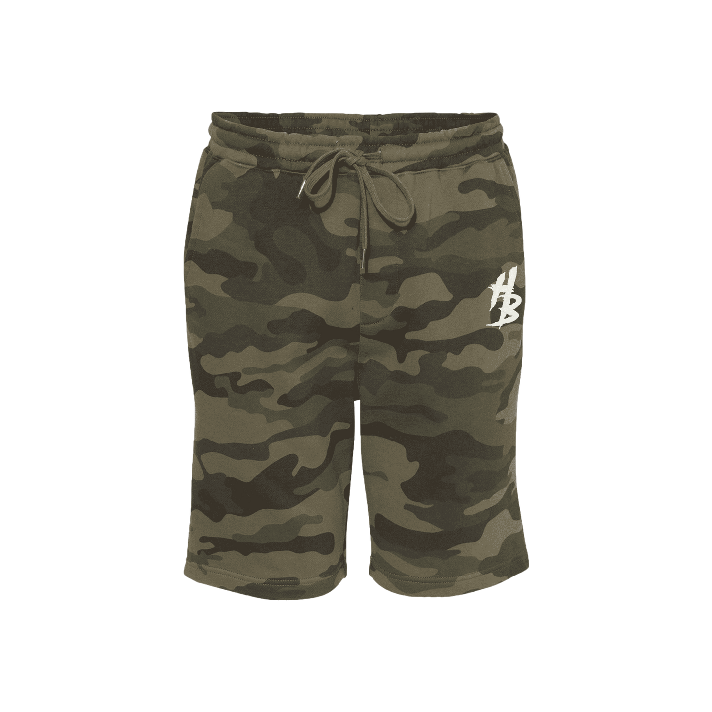 HB Forest Camo Shorts - hdlm.brgnd