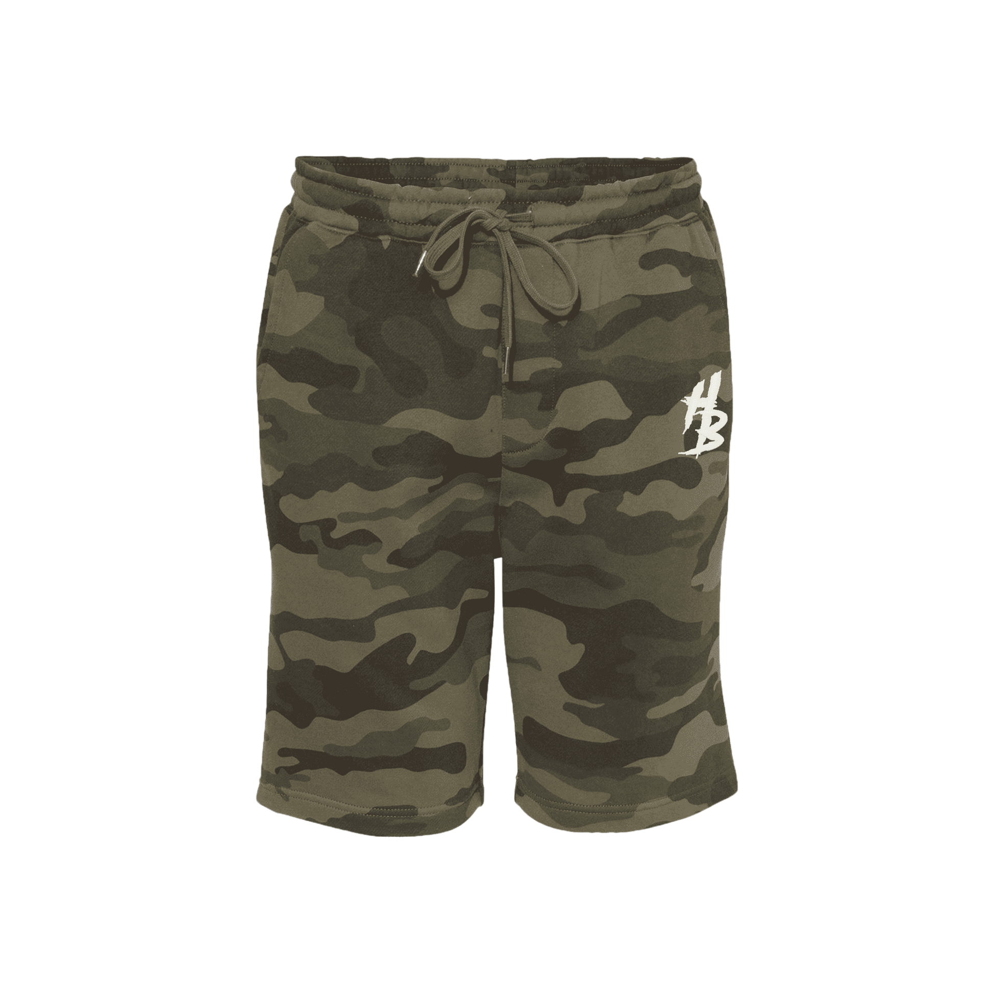 HB Forest Camo Shorts - hdlm.brgnd
