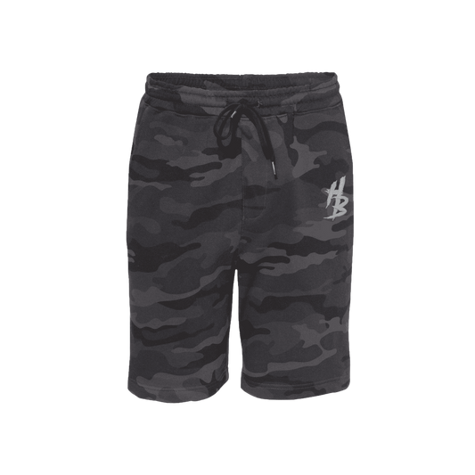 HB Black Camo Shorts - hdlm.brgnd