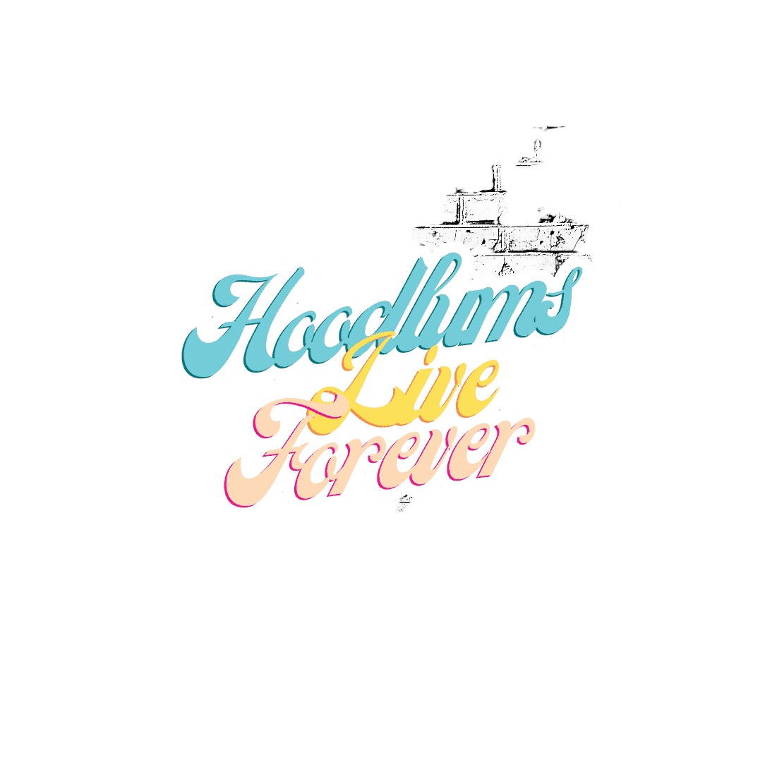 Hoodlums Live Forever Sticker - hdlm.brgnd